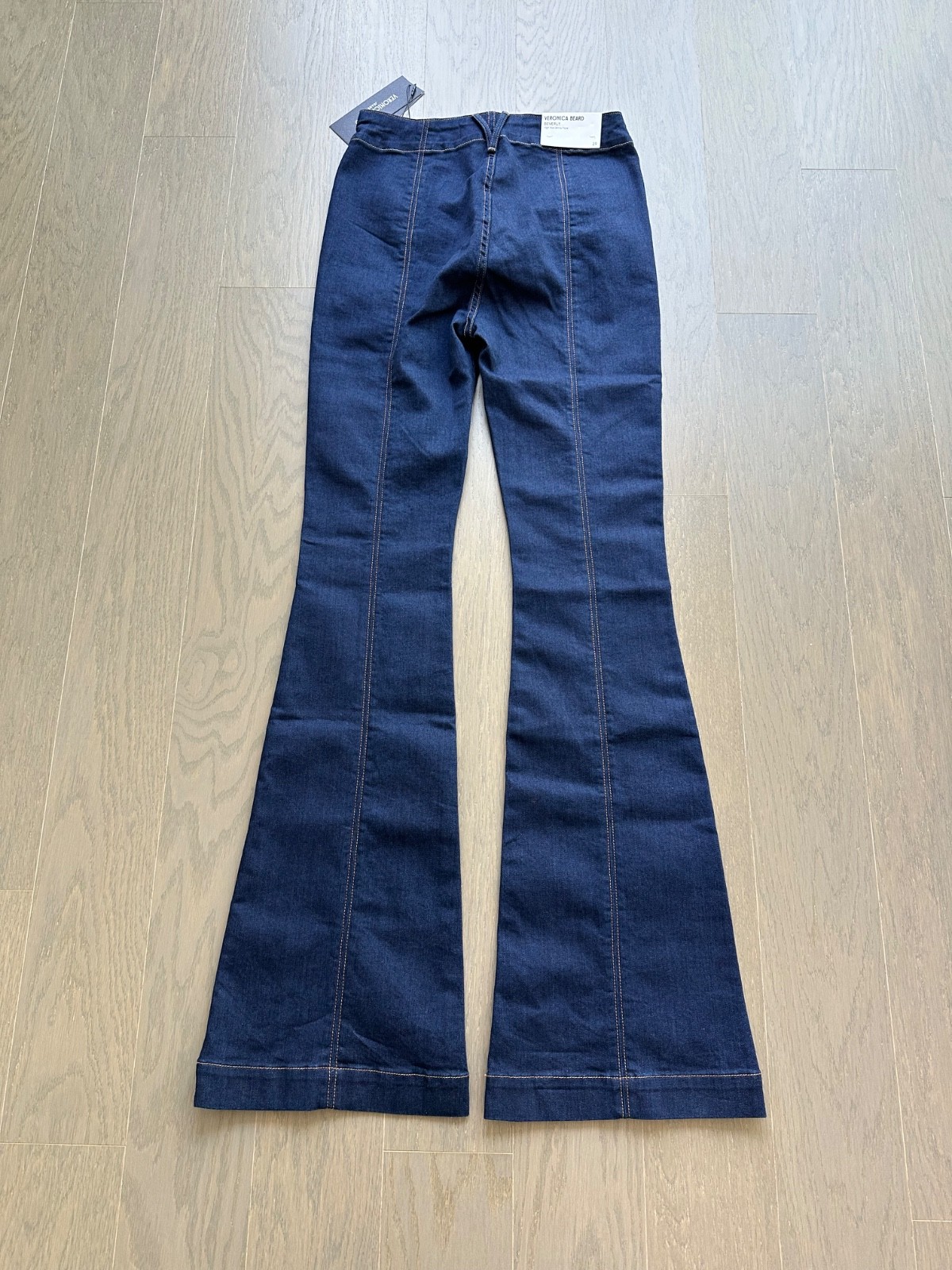 Veronica Beard Beverly Indigo Rinse Skinny Flare Trouser Jean With Tags Size 29