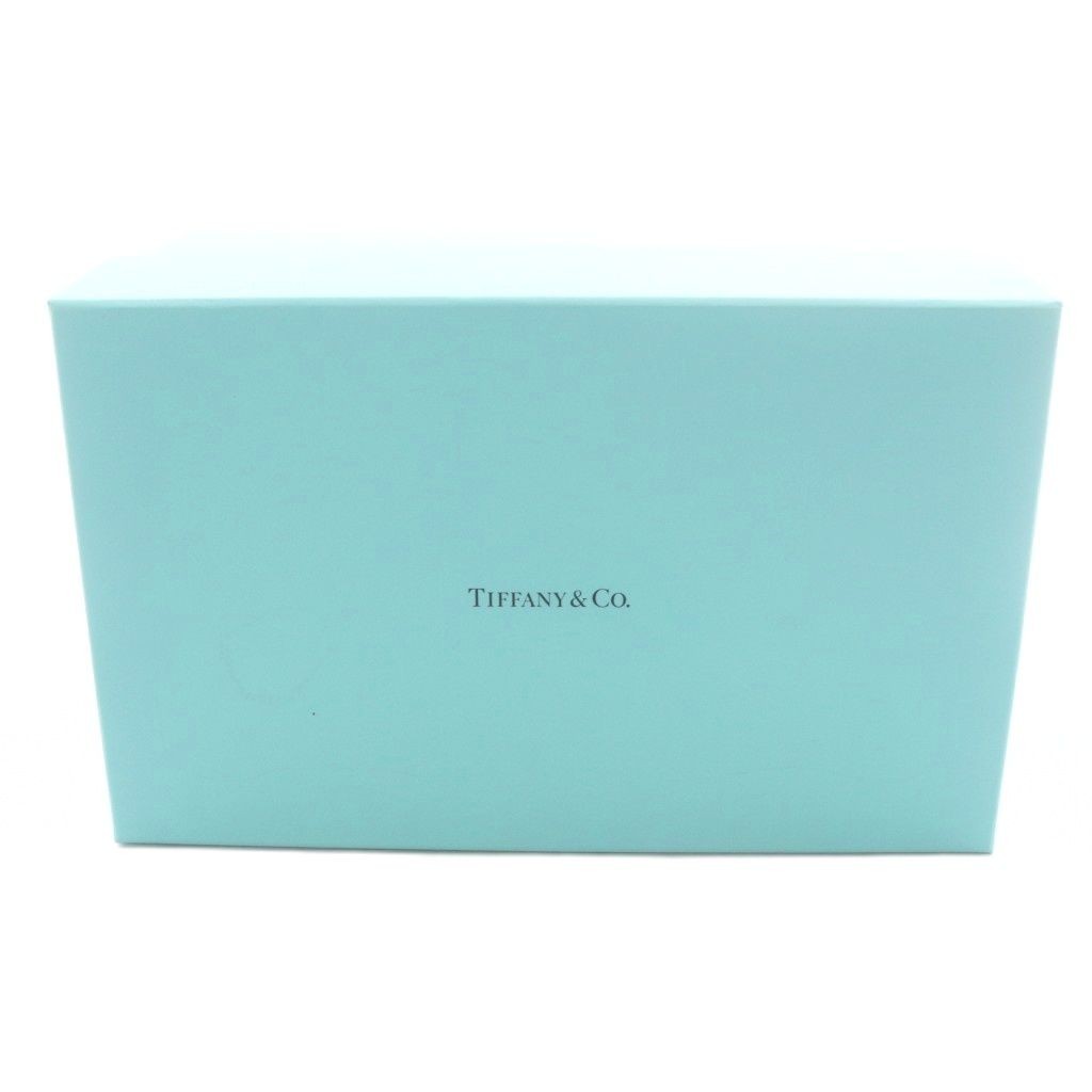 Tiffany & Co. Leather Cosmetic Pouch Bicolor Light Blue Made in USA 7.9in