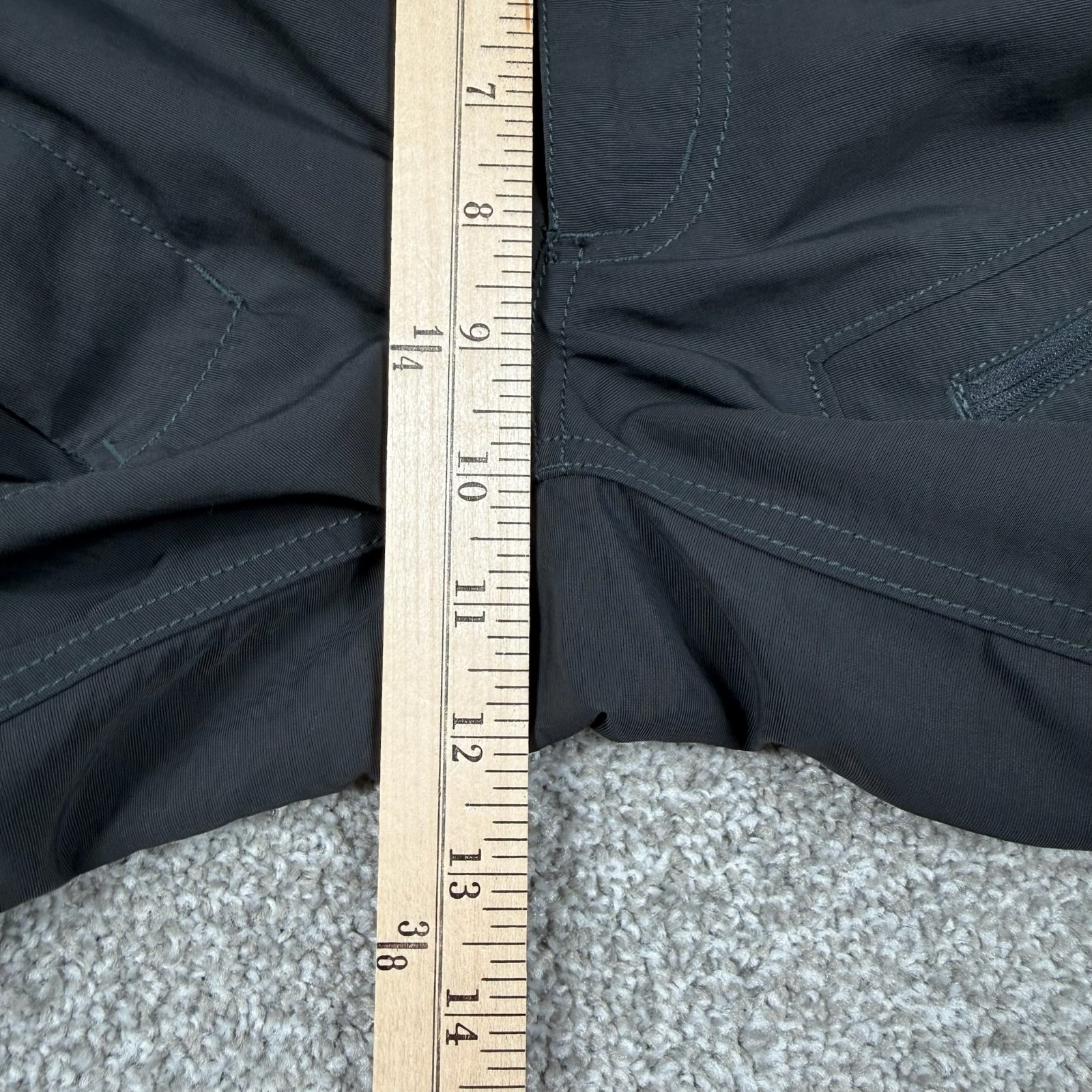The North Face Hiking Pants Men’s 32×28 Black Stretch Zip Leg Outdoor Trail