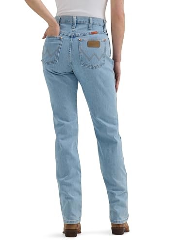 14MWZ Wrangler Womens Cowboy Cut Slim Fit Jean Bleach 7X34