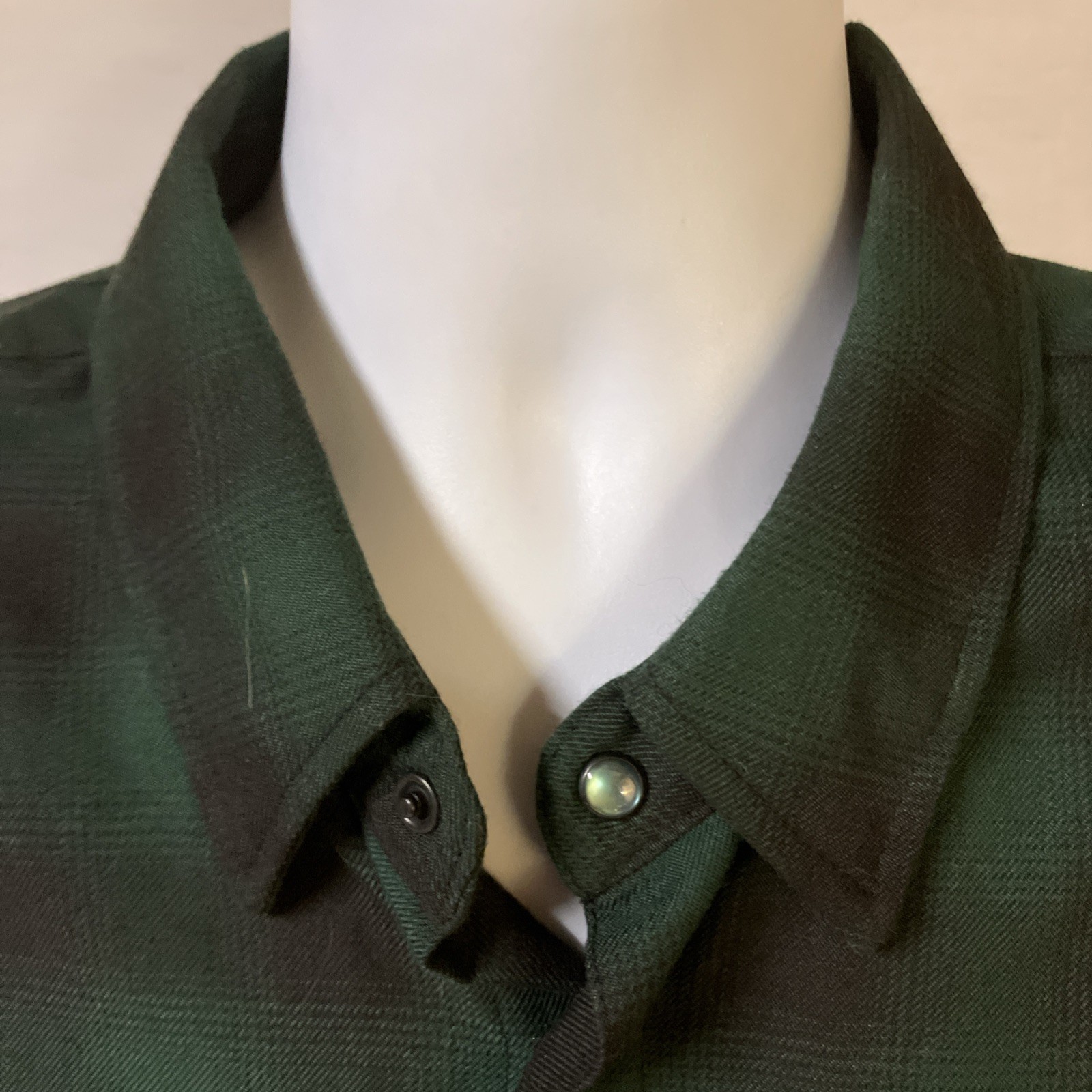 Dixxon Flannel Co Shirt Mens XL Green Black Plaid Absinthe D-Tech Free Shipping!