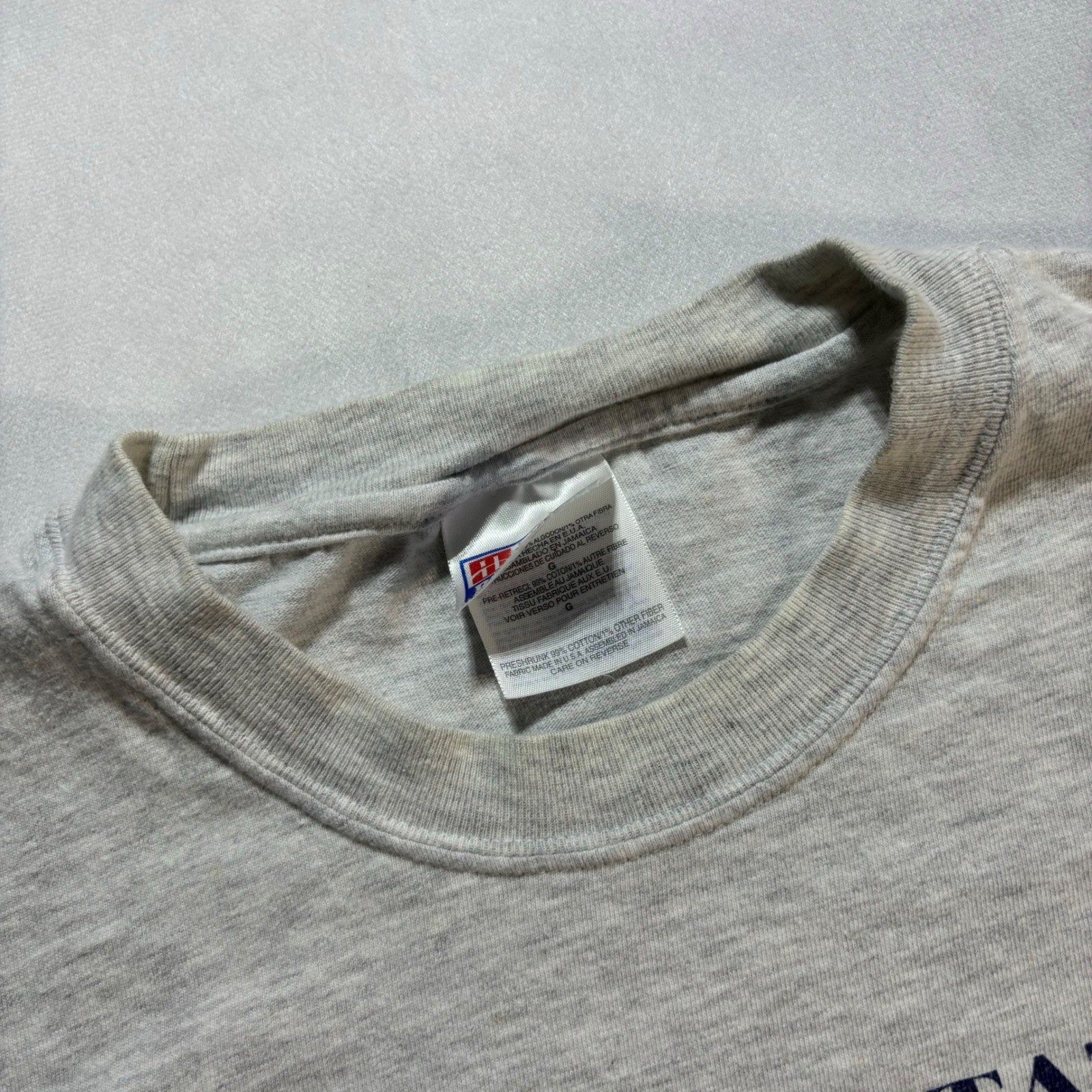 Vintage 90’s United States Olympic Luge Team T-Shirt Men’s Large Gray USA Y2K