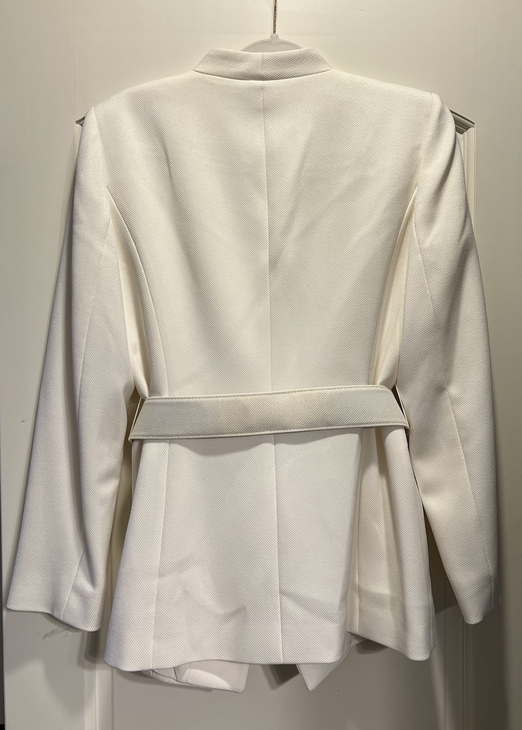 Tahari Arthur S. Levine Women’s Ivory Belted & Lined Blazer Jacket- Size 10
