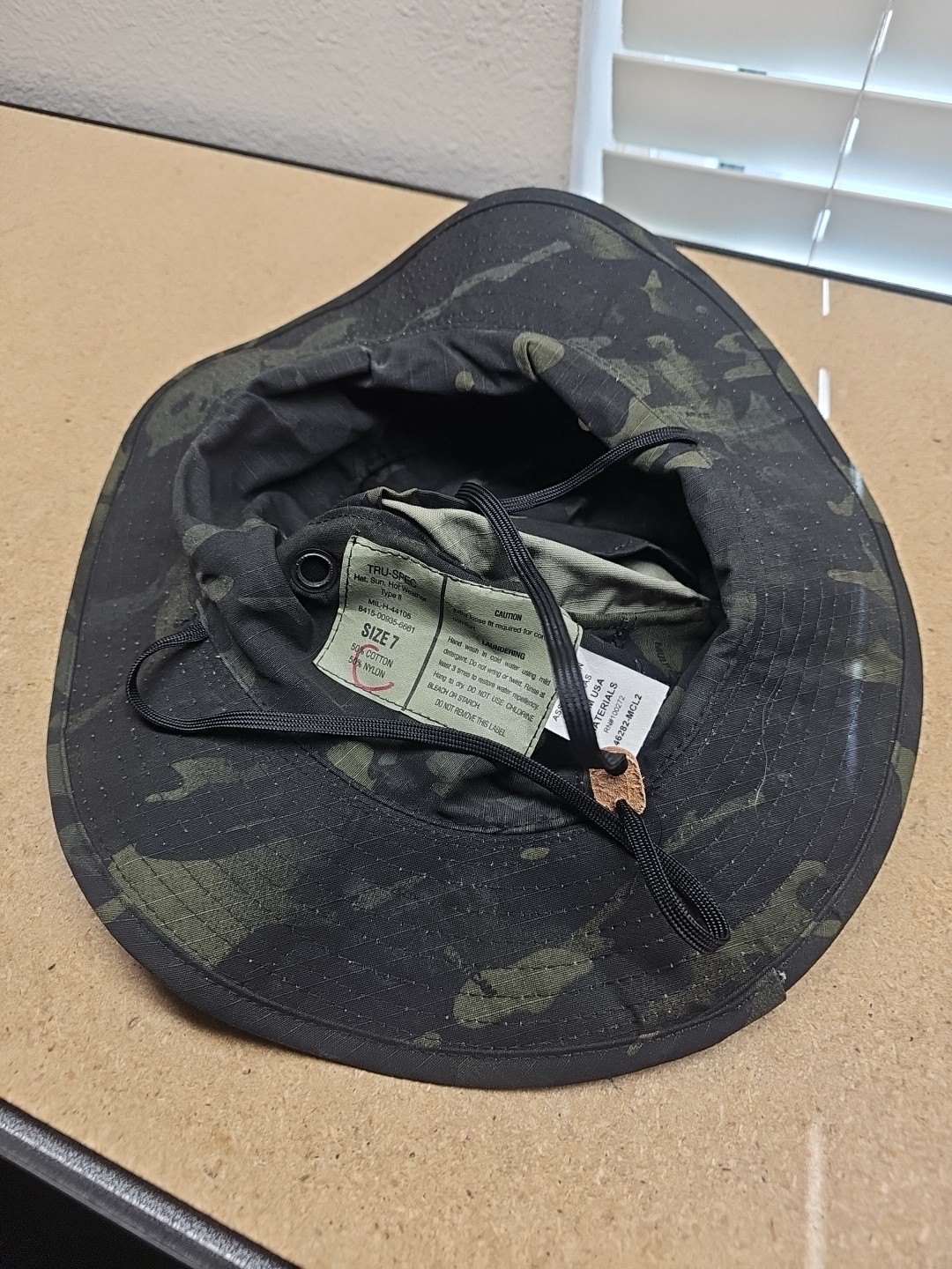 Tru-Spec Men’s Military Boonie Hat Multicam Black Size 7 Tactical Hat (A1)
