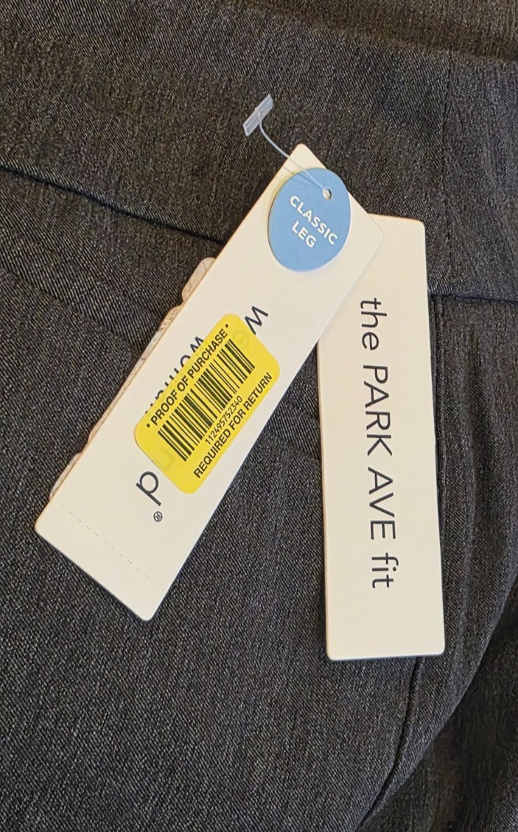 NWT Westbound Park Ave Fit Slim FX Gray Pull-On Pants Women’s 20W Short