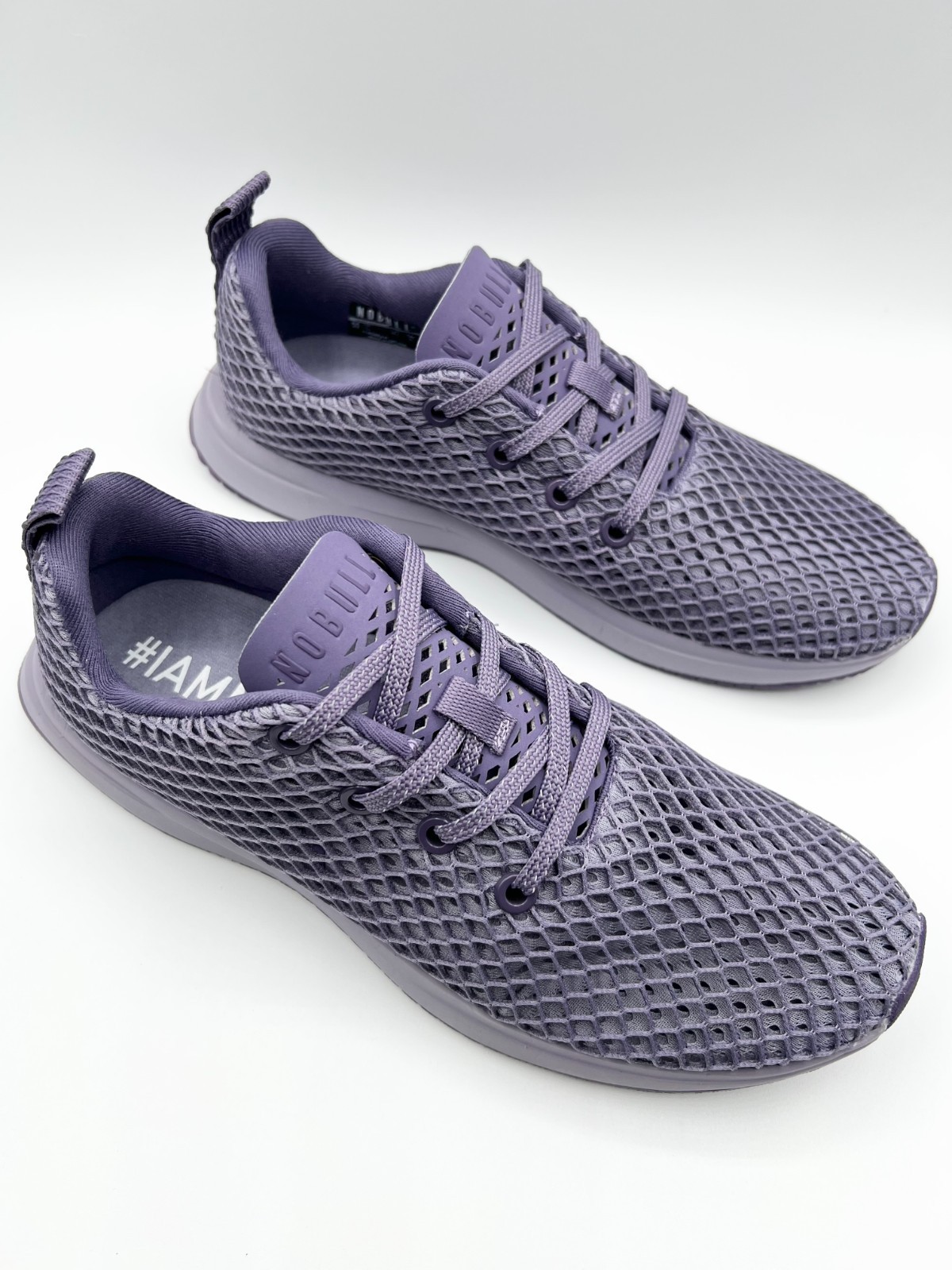 No Bull Diamond Mesh Runner Breathable Sneakers in Purple US Size M 6 W 7.5