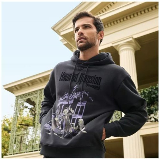 2025 Disney Parks THE HAUNTED MANSION DISNEYLAND Fleece Pullover Hoodie – 2XL