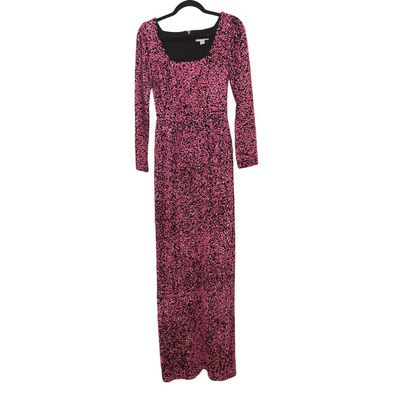 Helsi The Jaime Sequin Column Gown Pink/Black Size S NWT