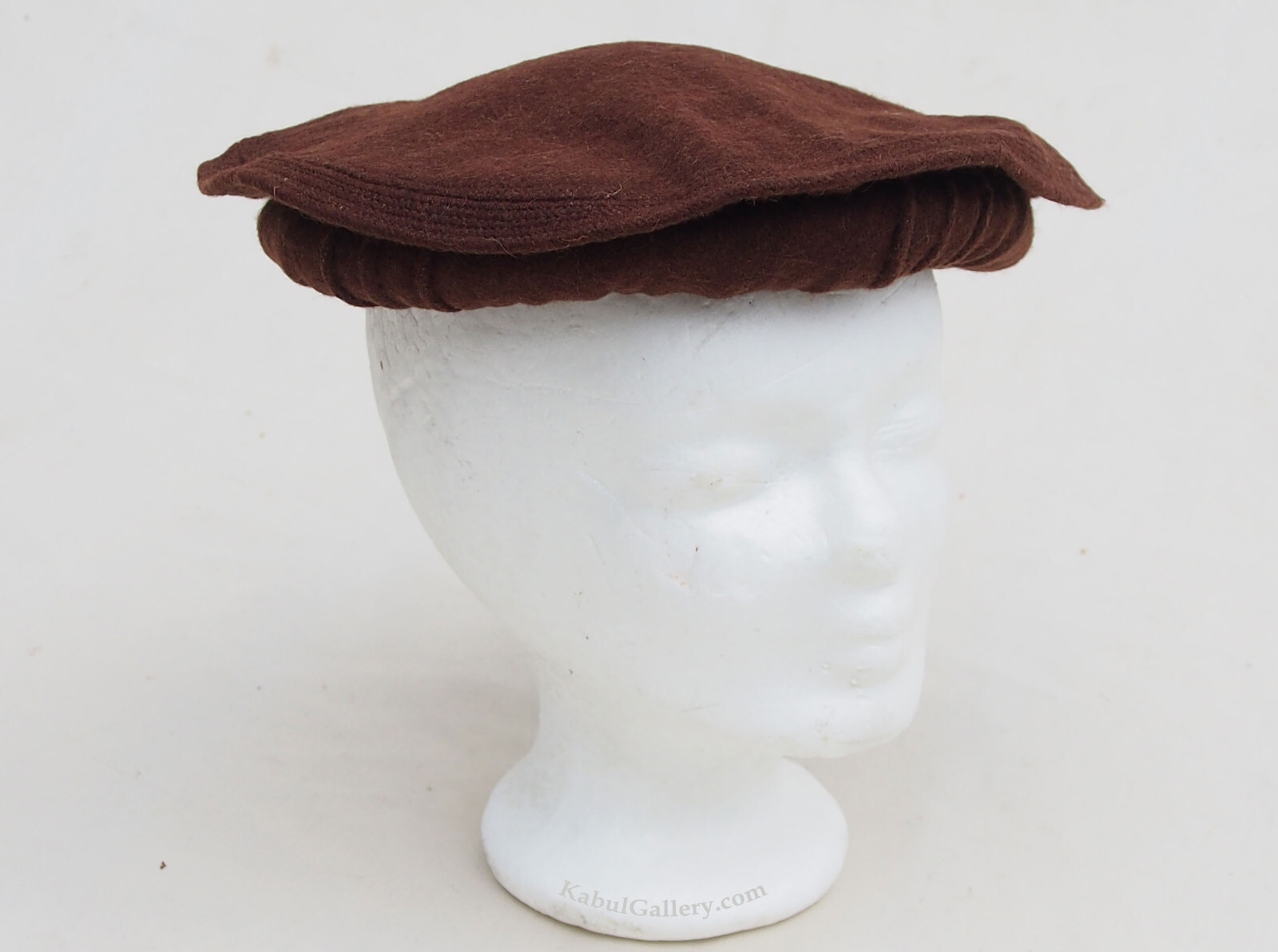 Original headgear Pakol hat Afghanistan Pakistan Afghan hat cap Brown
