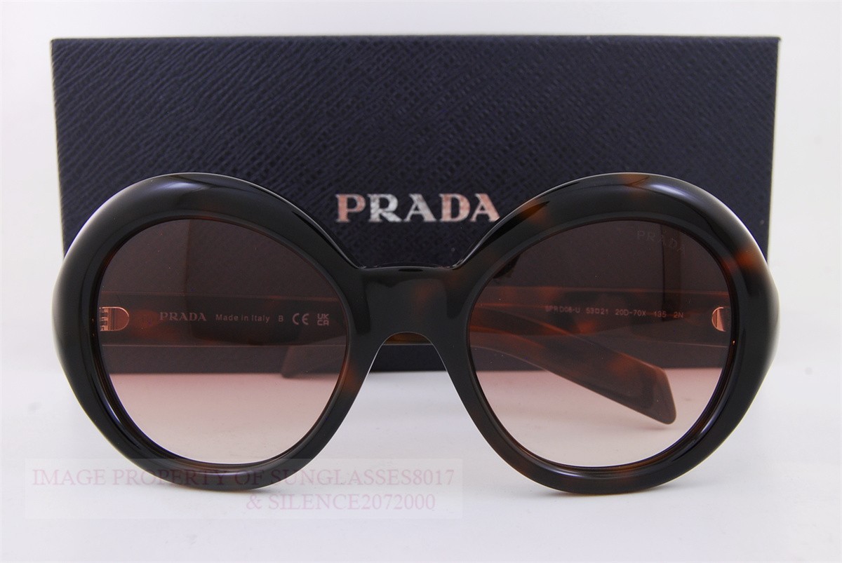 Brand New Prada Sunglasses PR D08SU 20D 70X Havana/Bordeaux Gradiet Men Women