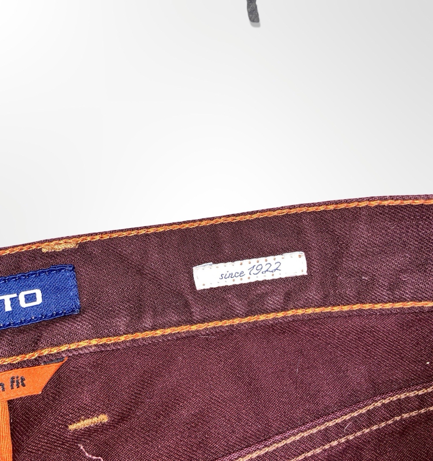 Alberto Jeans Pipe Regular Slim Fit Men’s 34×34 Burgundy Colored Denim