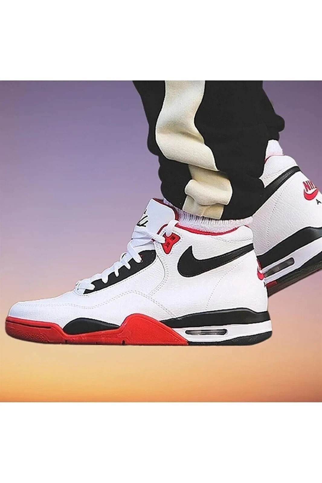 Nike Air Flight Legacy Black White Red Men’s Sneakers Shoes Multisize BQ4212-100