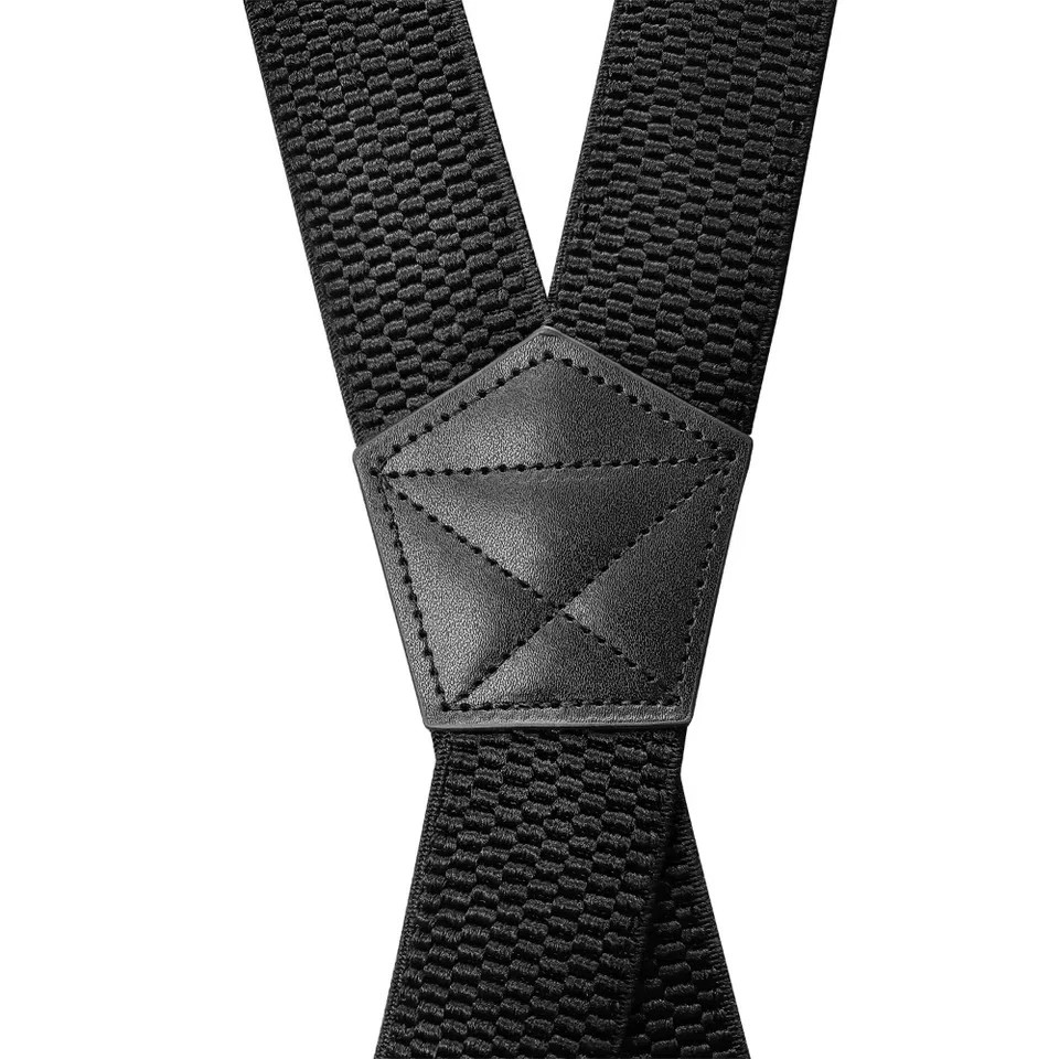 Heavy Duty Elastic Suspenders for Men Trouser Pants Braces Strap Work Belt UK