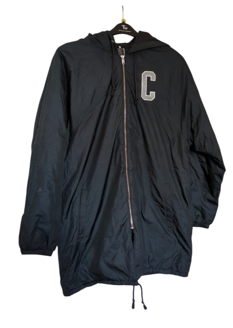Champion Life Men’s Sideline Jacket Black Stadium Parka Hooded Coat Size Medium