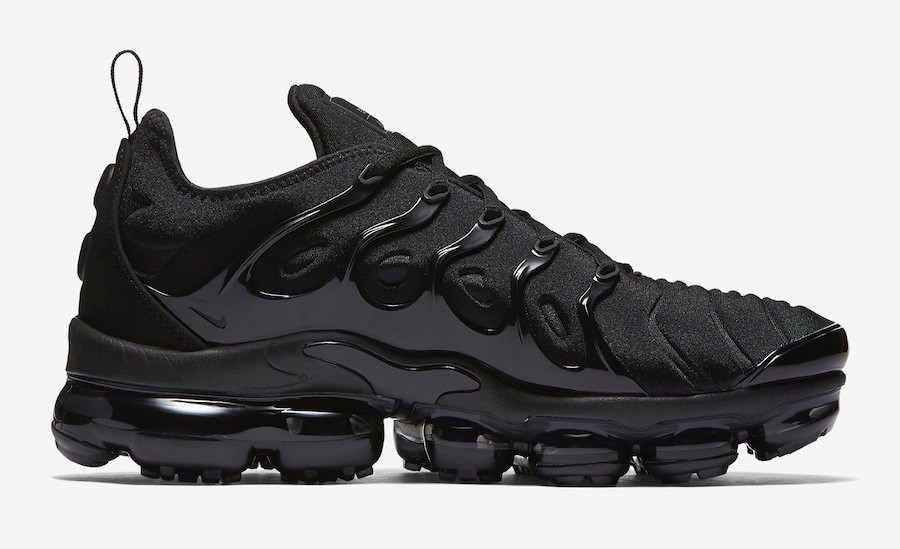 New Nike Air Vapormax TN Plus Triple Black men’s shoes 8-12