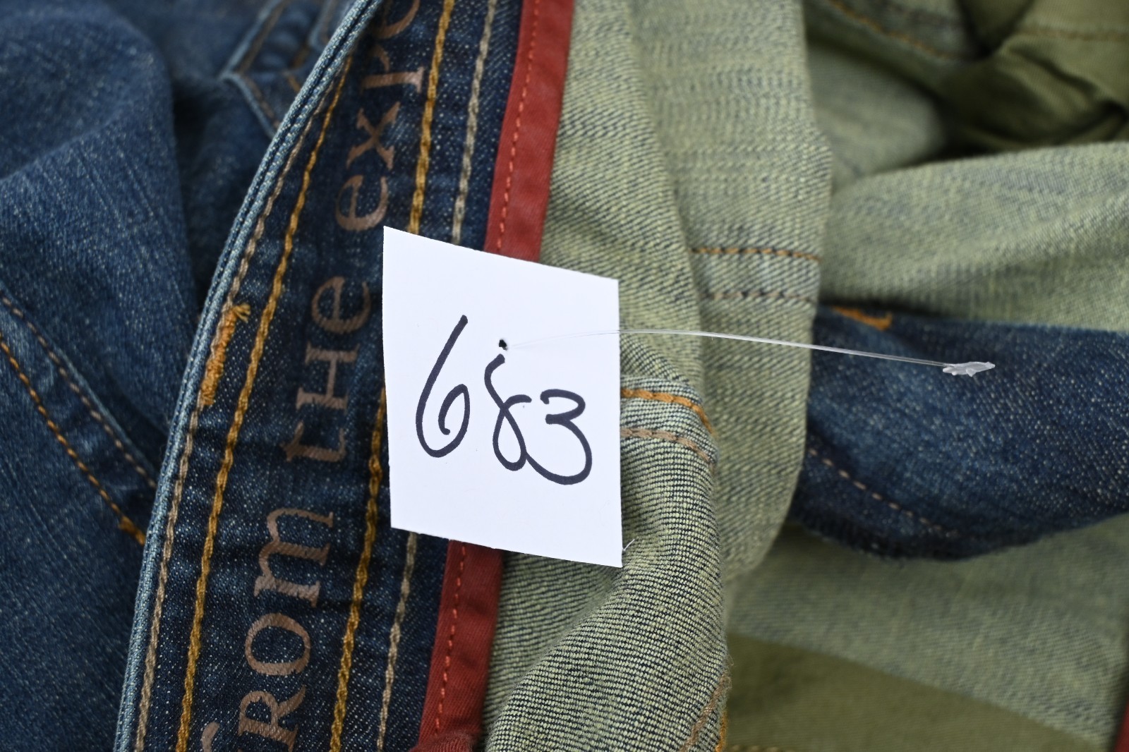 Prana Breathe 38WX34L Straight Denim Jeans 98% Cotton 2% Elastane Wash w/ Colors