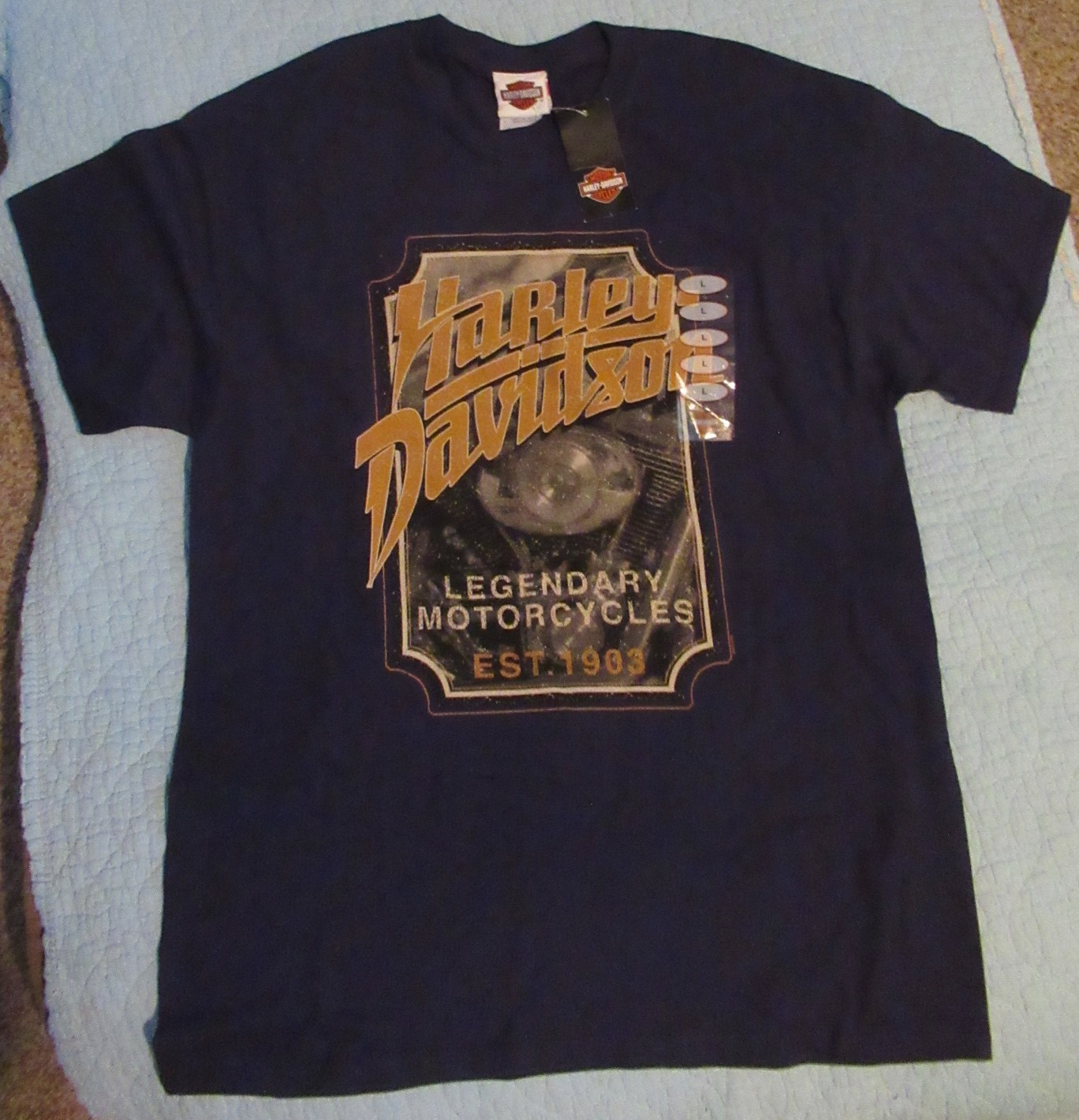 HARLEY DAVIDSON BUDAPEST HUNGARY T SHIRT SIZE LARGE NEW WITH TAG