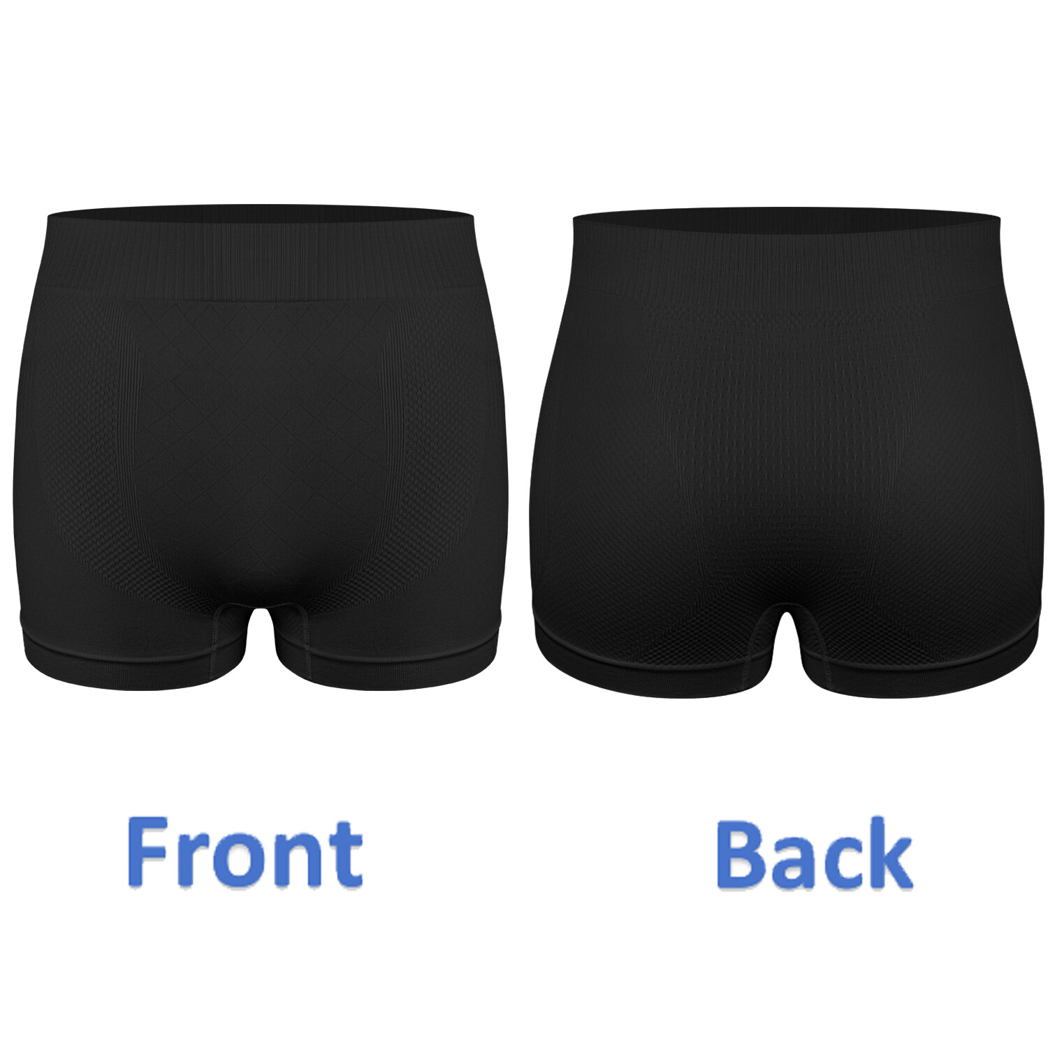 4 Pack Men Seamless Boxer Briefs Shorts Underwear Breathable Soft Stretch Trunks