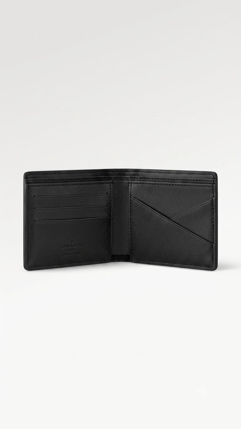 Louis Vuitton Men’s Authentic Wallet Monogram Macassar Canvas Black