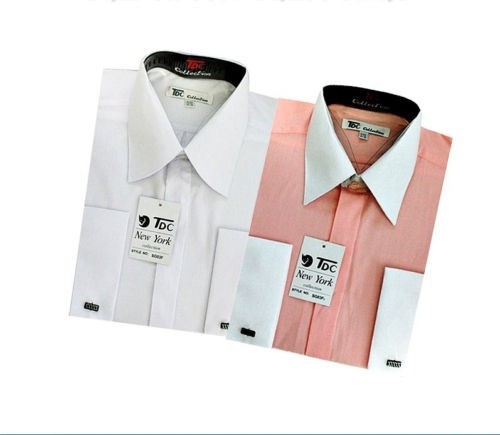 Men’s French Cuff Stylish Dress Shirt (16 Colors ) SG03F & SG03F2