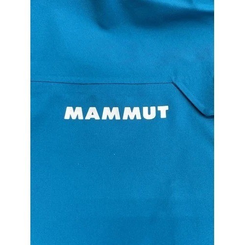 Mammut Mens Jacket Deep Teal Blue/Black Size L Haldigrat HS Hooded Full Zip