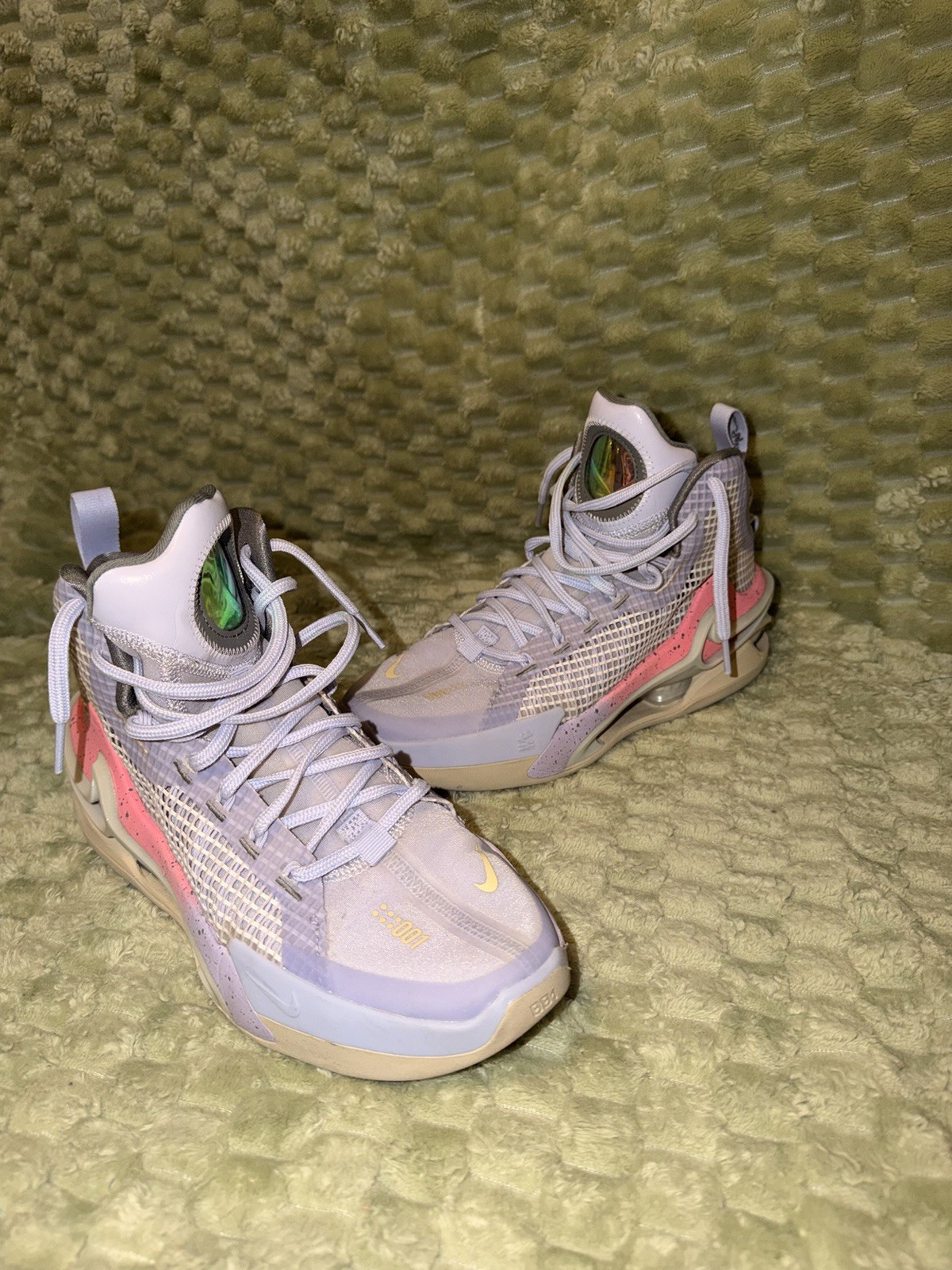 Nike Air Zoom GT Jump CZ9907-507 Basketball High Top Sneakers Purple Pink Beige