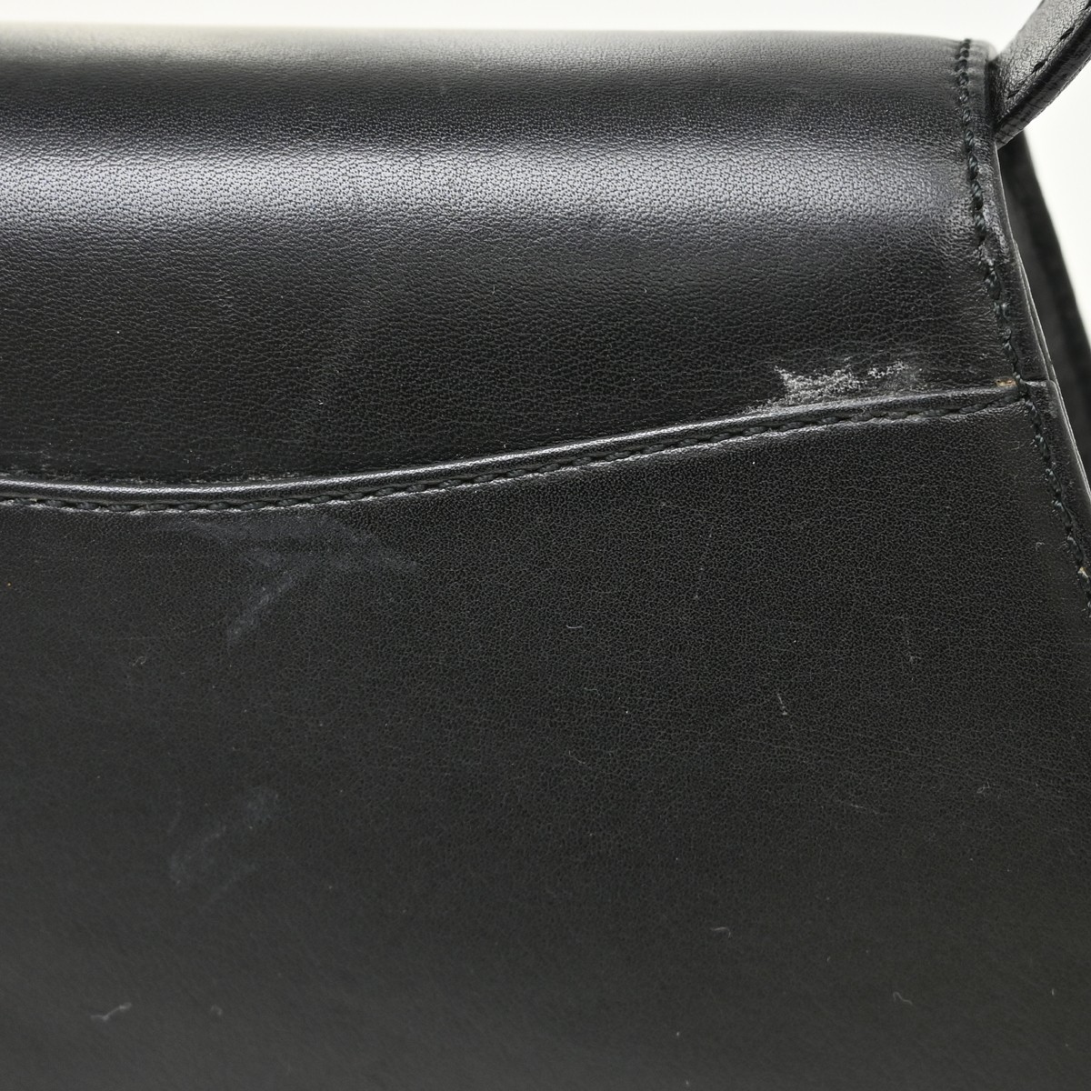 Cartier Black Leather Panthere Handbag 007401 NQ07510
