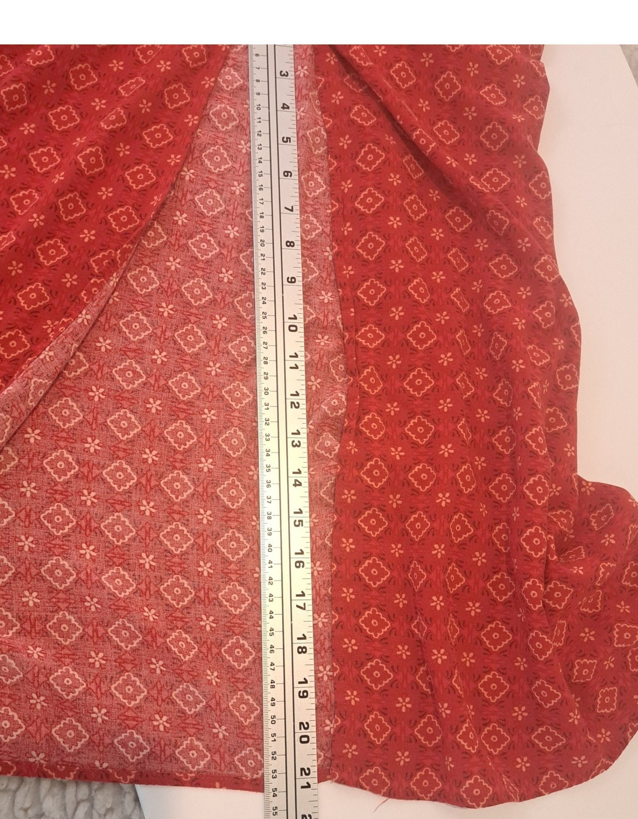 Xhilaration Embroidered Cutout Maxi Dress Womens L Red Strappy Western Sundress