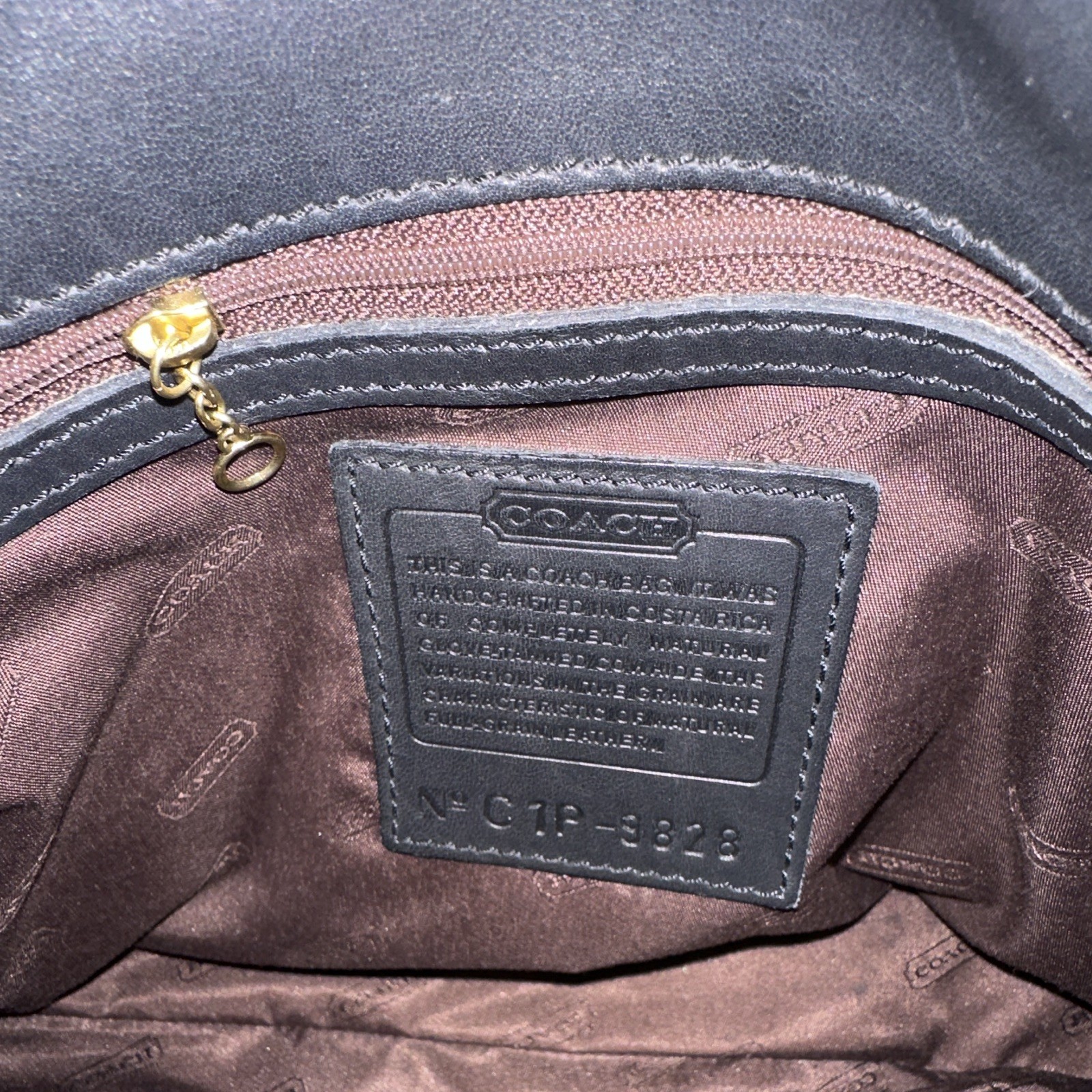 Coach Black Medium Shoulder Bag, Magnetic Flap & Zip, Gold Hardware, Lined