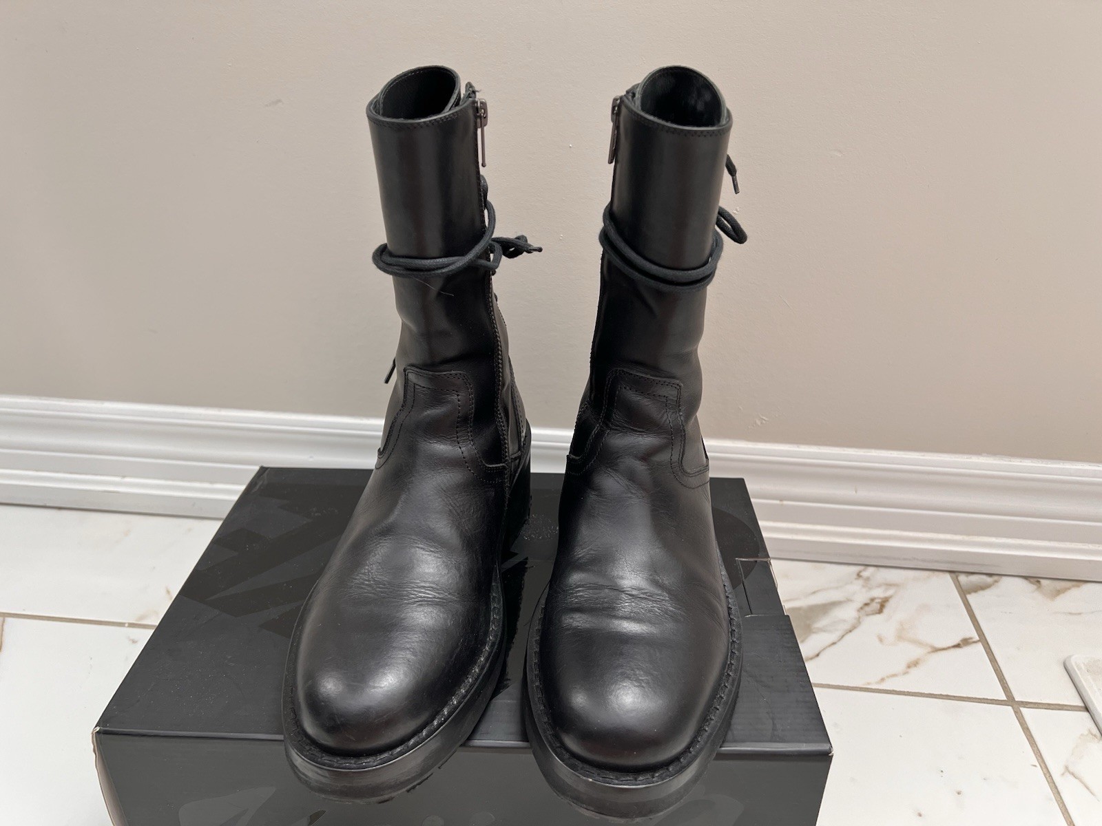 ann demeulemeester backlace boots 39 henrica