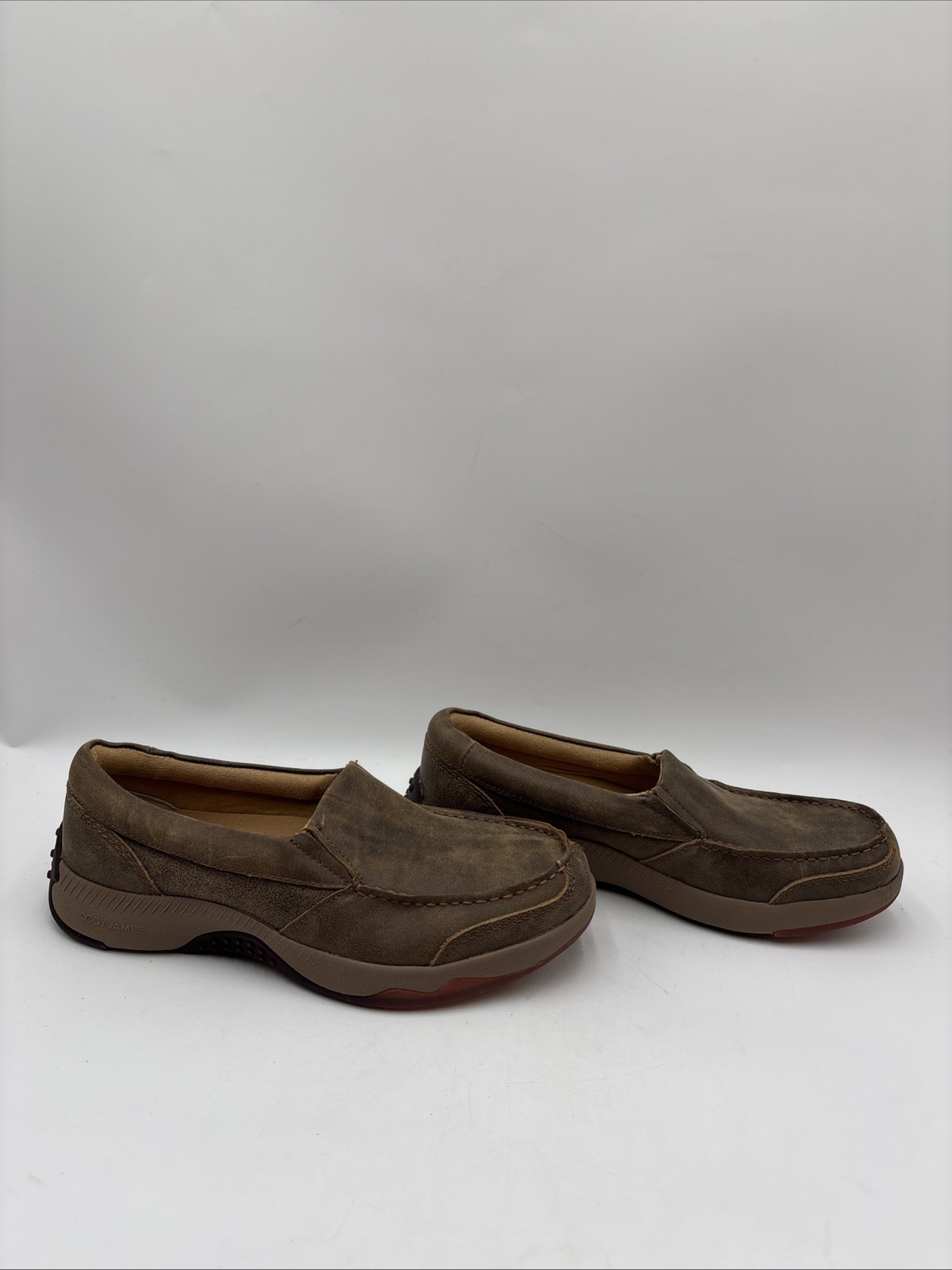 Cody James Men’s Trust Me Beaned Slip-On Casual Oxford Shoes Brown Size 8.5D