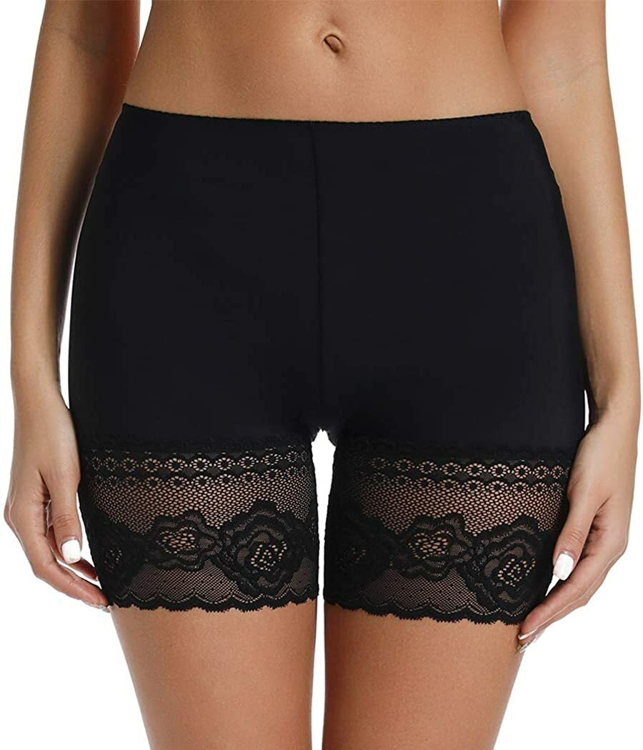 Women’s Anti Chafing Shorts Lace Slip Shorts Under Dresses Safety Pants Shaper