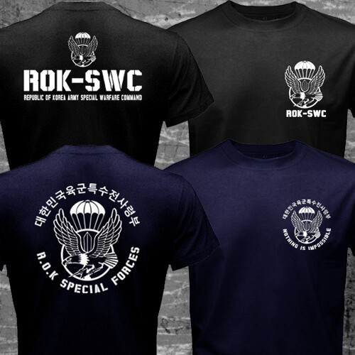 Republic of South Korea ROK Army Special Forces Warfare Command Military T-shirt