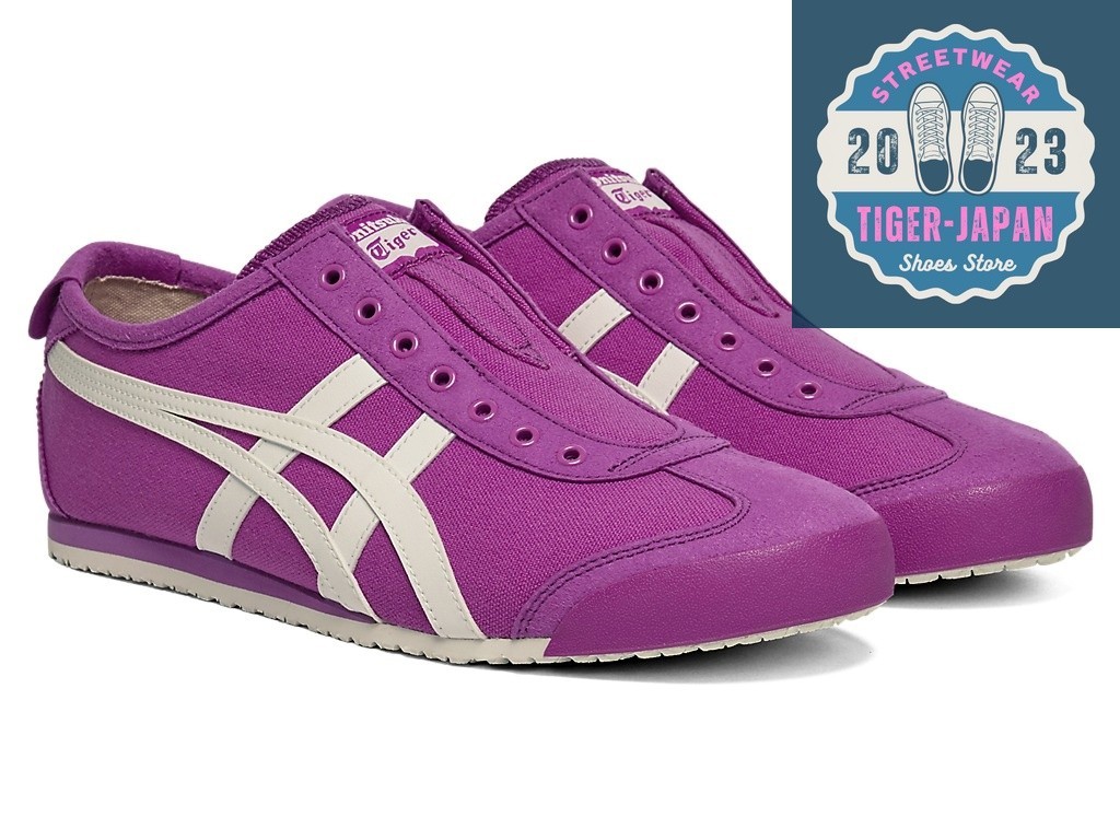 Onitsuka Tiger MEXICO 66 SLIP-ON 1183A360 501 Orchid White Canvas Men Shoes