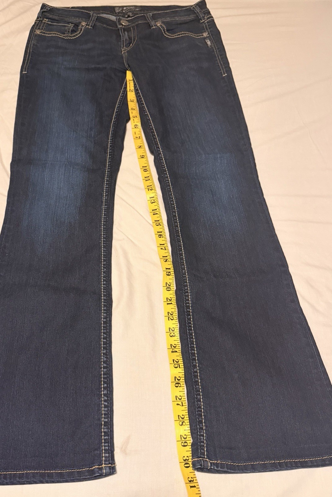 Silver Jeans Co. Aiko Bootcut Jeans Women’s Dark Wash Blue Stretch Denim