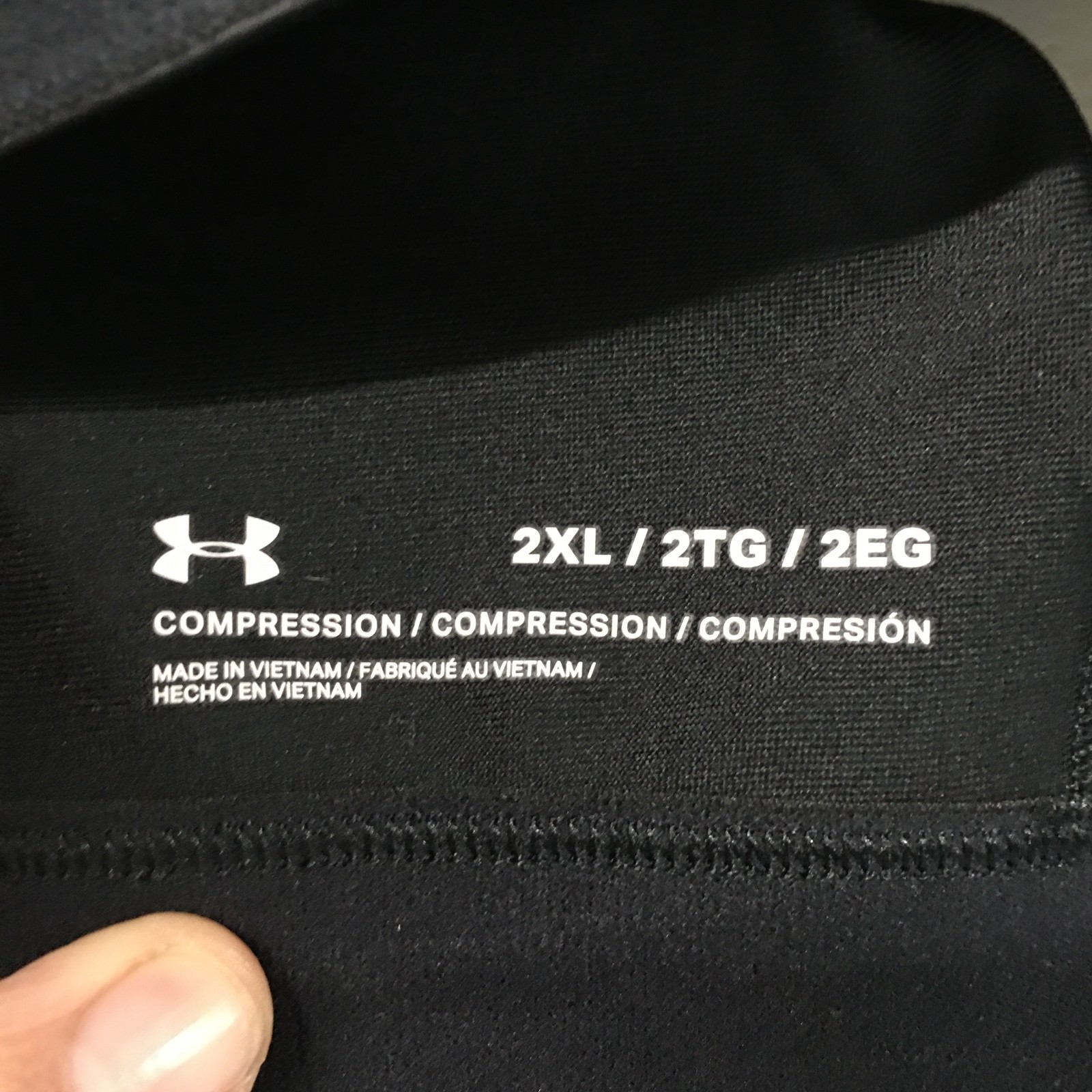 Under Armour Compression Crossback Mid Sports Bra Womens 2XL Black Sleeveless