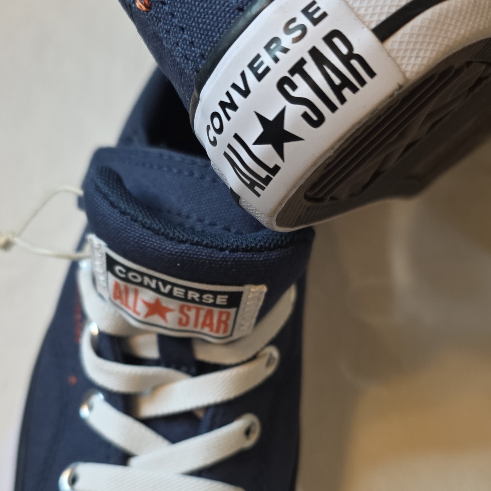 Converse All Star Blue/White Hook & Loop Low Top Sneakers Unisex Kids US 3