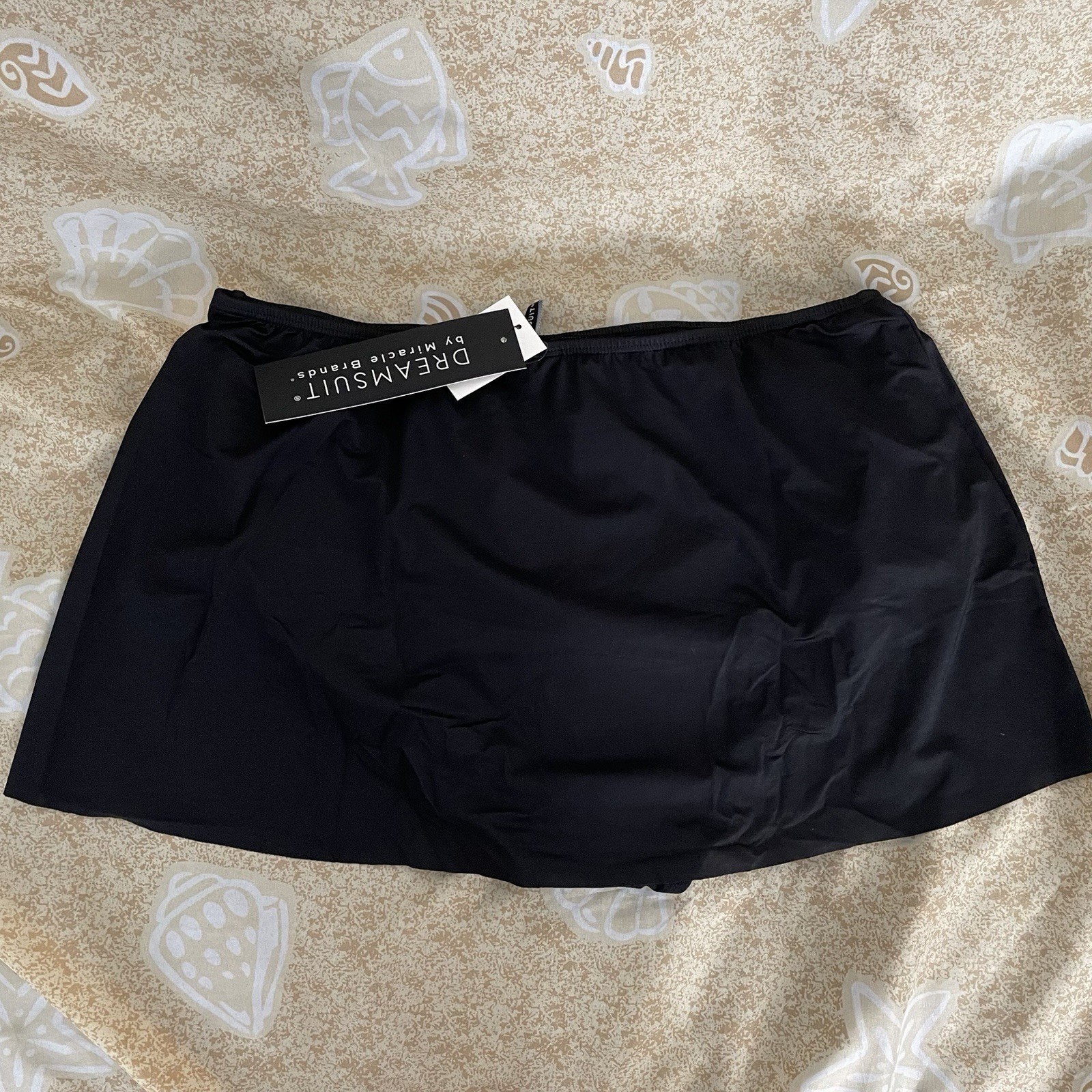 Dreamsuit by Miracle Brands Slimming Control Solid Swim Bikini Skirt Size 10