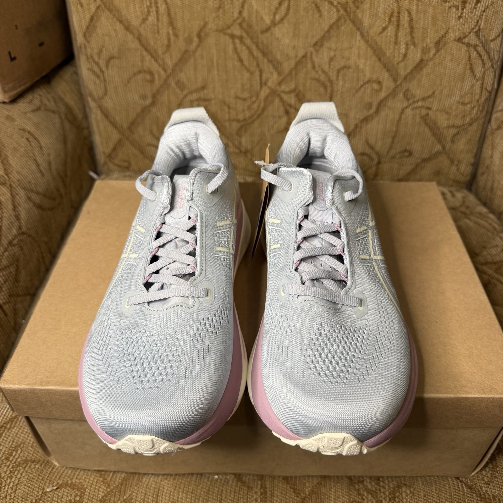 ASICS Women’s Gel-Kayano 33 Running Shoe Piedmont Grey/Taro Purple Size 8 New