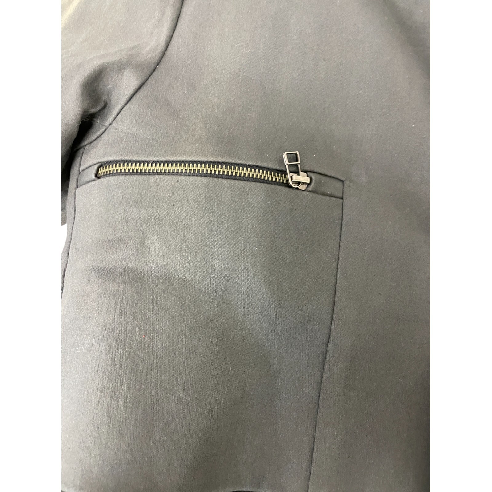 Fremont Snap Zip Front Jacket Mens Size XL Gray Zippered Pockets Long Sleeve