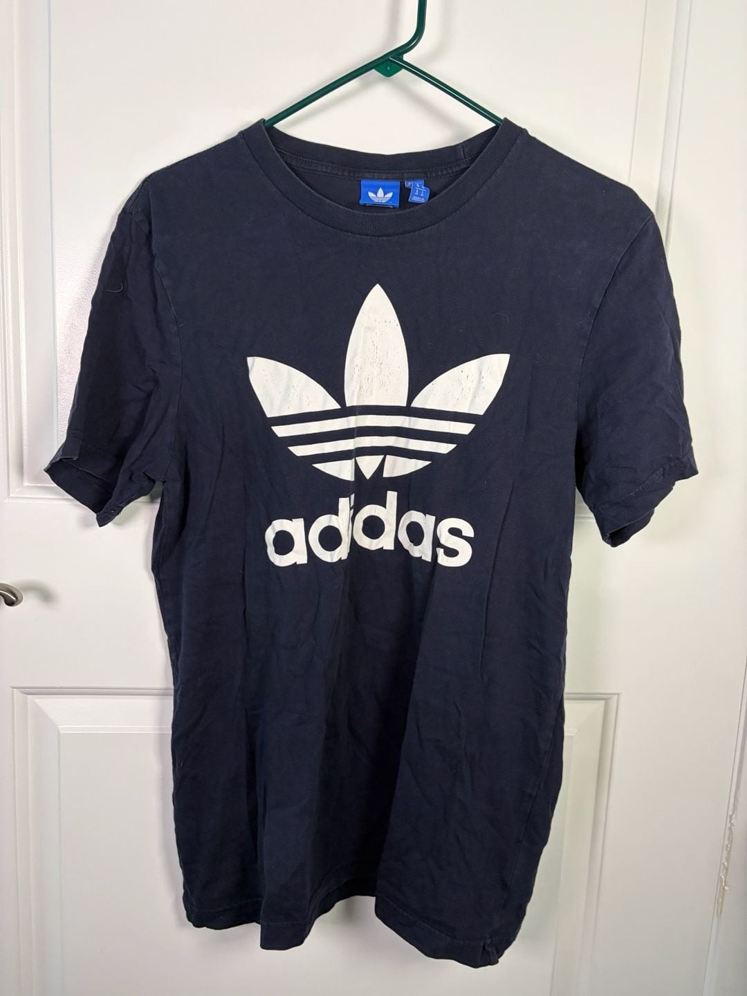 Adidas Men’s T-Shirt Trefoil Logo Design Graphic Classic Short Sleeve Shirt