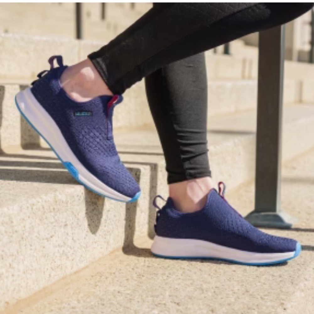 KURU Atom Slip On Deep Blue Comfort Sneakers size 9.5
