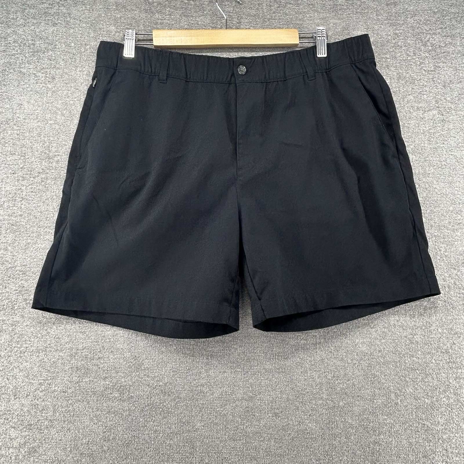 Wowie Daily Shorts Men Size XL Black Casual Elastic Waist