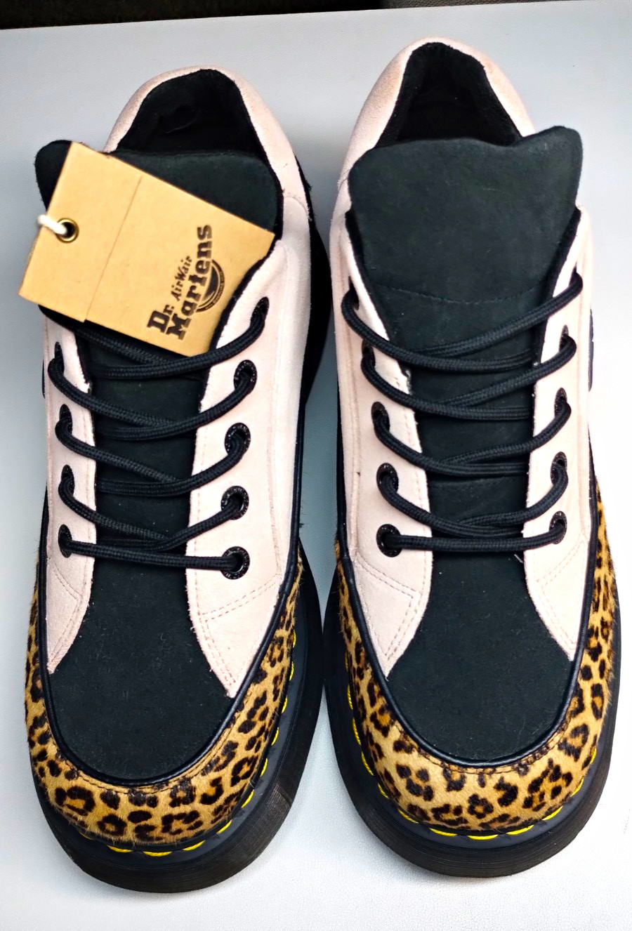 Dr. Martens Buzz 5i Leather Lace-Up Animal Print Multicolor Sneaker US 11