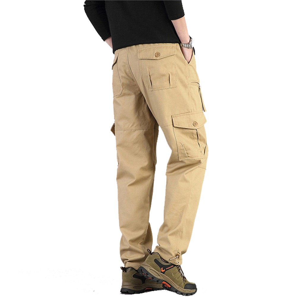 Men’s Waterproof Tactical Cargo Pants Multi-Pocket Hiking Outdoor Work Trousers