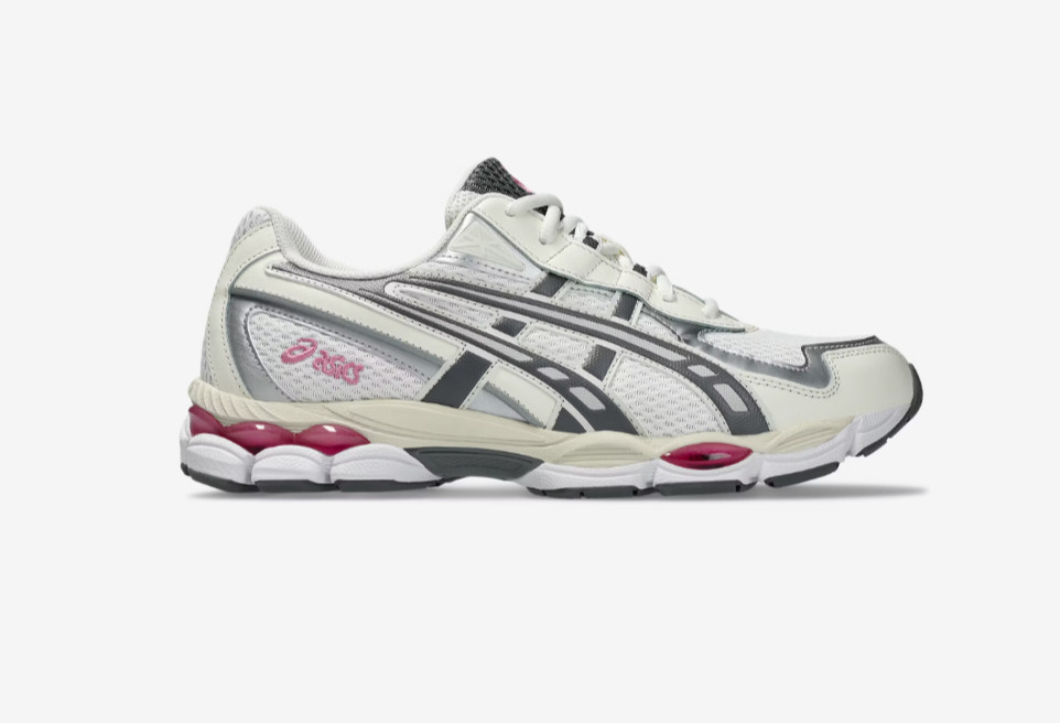 ASICS® GEL-NYC 2055 White Cream Carbon Pink 1203A542-101 US Women’s size 6-9