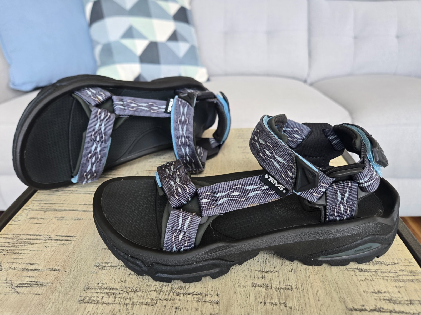 Teva Terra Fi Womens Hiking Sandals US 6.5 / EU 37.5 Blue Excellent Condition