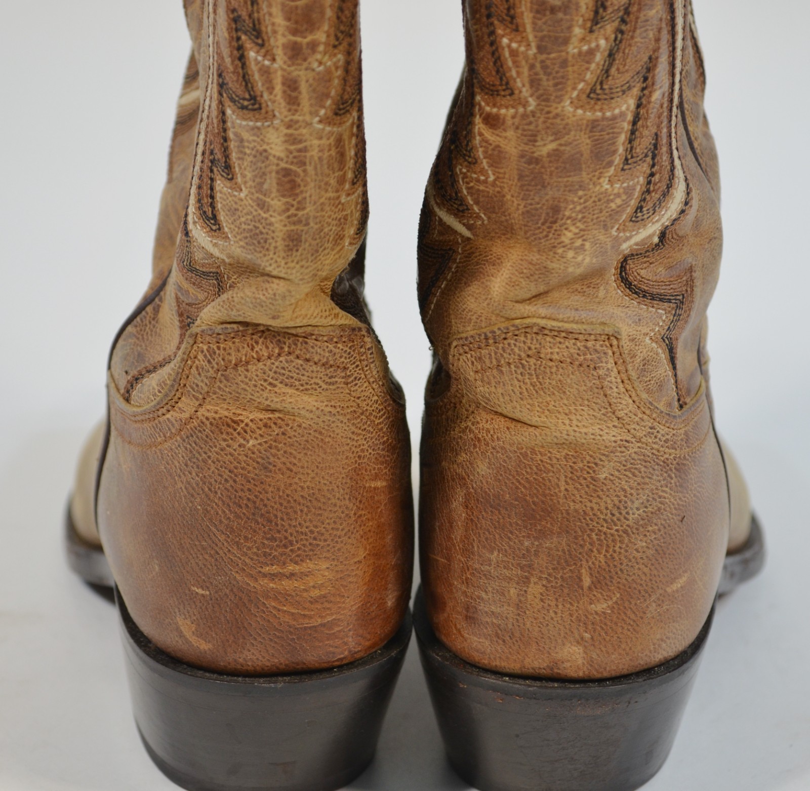 Lucchese Cassidy M4999 Women Western Boots Mad Dog Leather Snip Toe 8.5 B