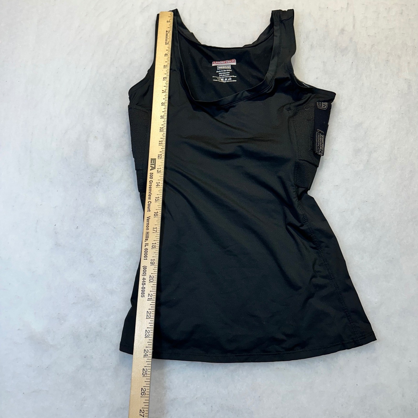 UnderTech Concealed Carry Tank Top Women Medium Black Tactical Compression Shirt