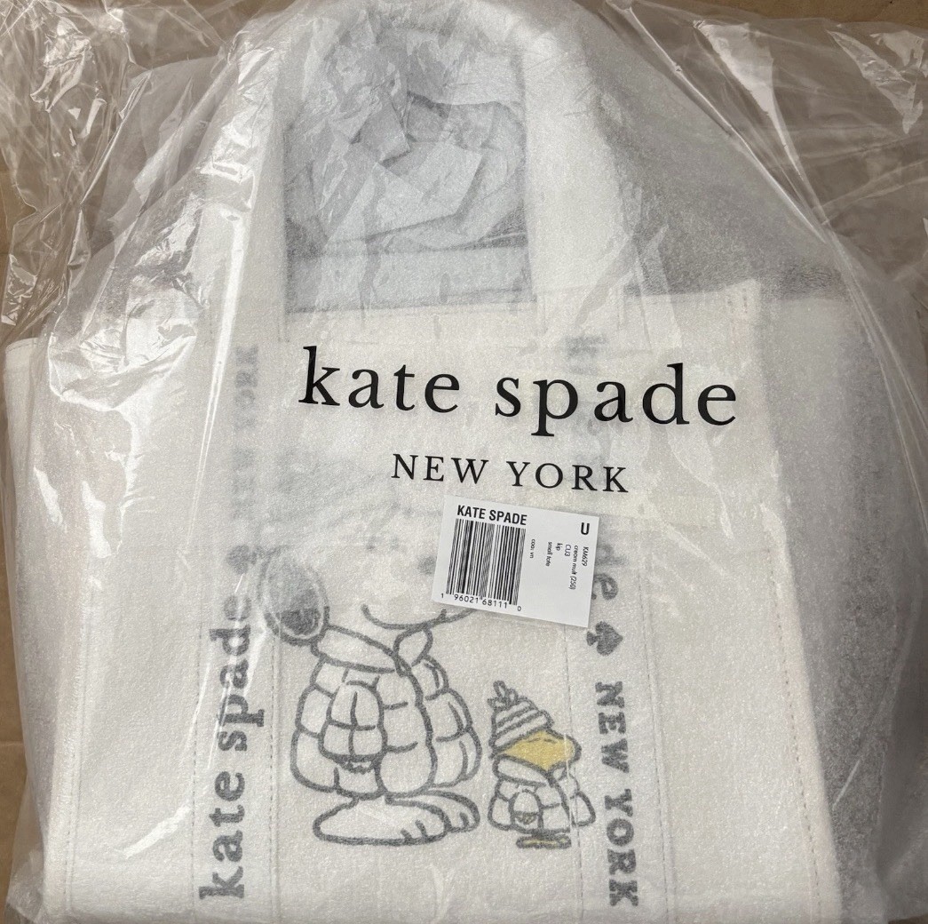 Kate Spade Peanuts X KSNY Snoopy Small Tote NWT